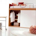 Lit mezzanine fonctionnel pour adultes