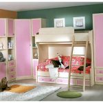Intérieur de la chambre des enfants pour les filles