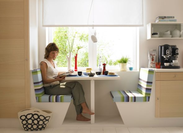 Une solution intéressante pour la conception de la table pour une petite cuisine