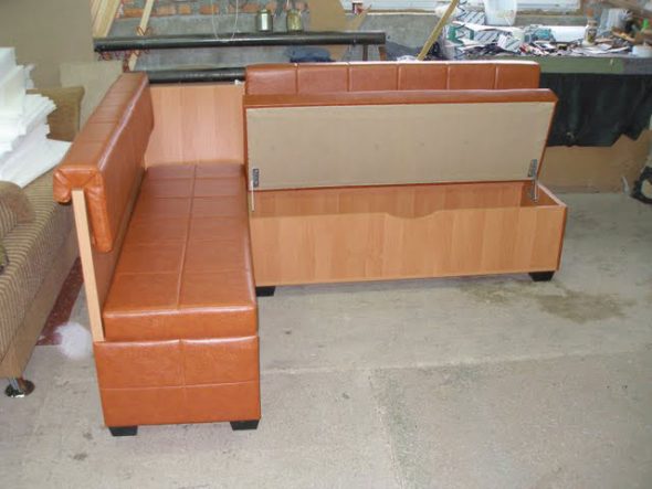 Coin cuisine marron