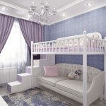 Beau lit mezzanine blanc