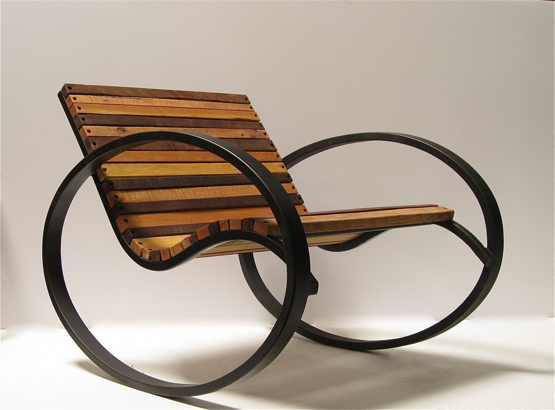 rocking chair du profil