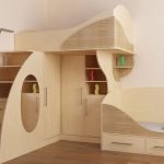 Lit mezzanine au design inhabituel