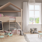 Maison de lit à l'intérieur de la chambre