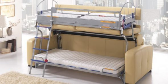 Transformateur de lit pour petit appartement