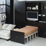 Bureau transformant le lit