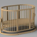 Pendule de lit rond pour nouveau-nés