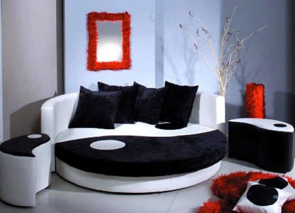 Canapé-lit rond Yin-Yang