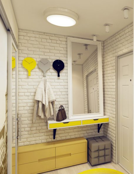 Petit couloir dans un style moderne