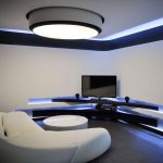 Mobilier insolite à l'intérieur du futur