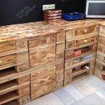 Meubles de cuisine de la palette
