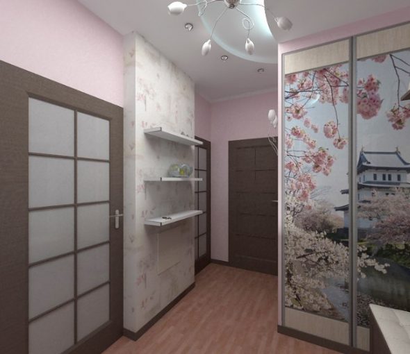 Faire un couloir avec des motifs japonais