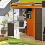 Chambre originale pour un adolescent avec un lit mezzanine
