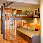 Le placement original du lit à l'intérieur