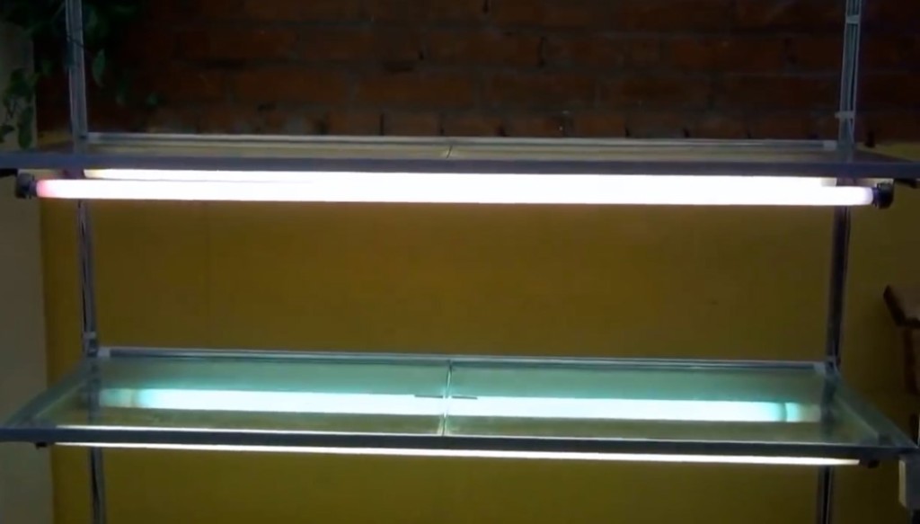 lampes d'éclairage de rayonnage en métal