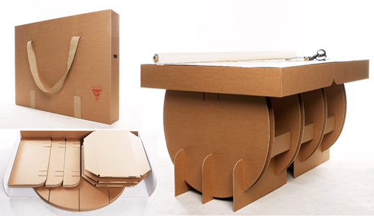 Boîte de table portable