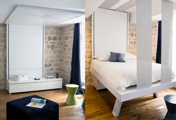 Faux lits près du plafond