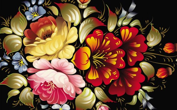 Exemples de peinture sur fond noir