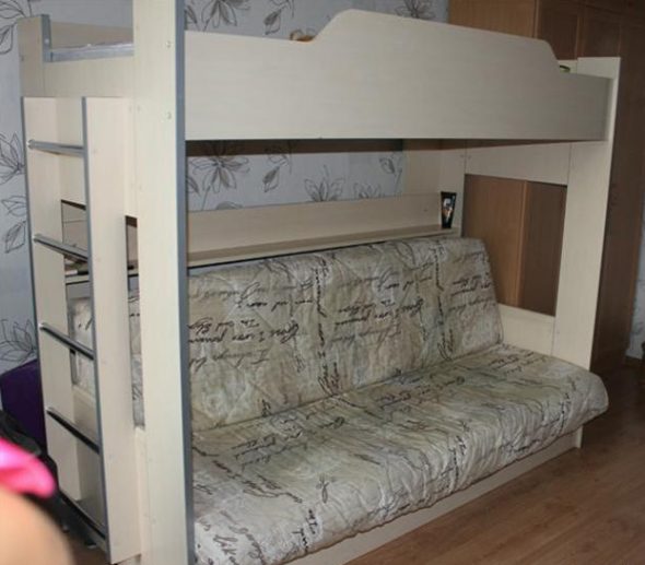 Cadre en bois durable pour le lit mezzanine