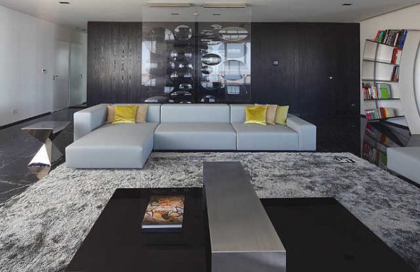 Mobilier simple pour un salon élégant