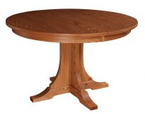 Table ronde pliante en bois