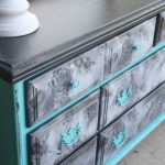Buffet de cuisine gris-vert