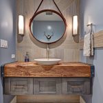 Bain de luxe en noyer