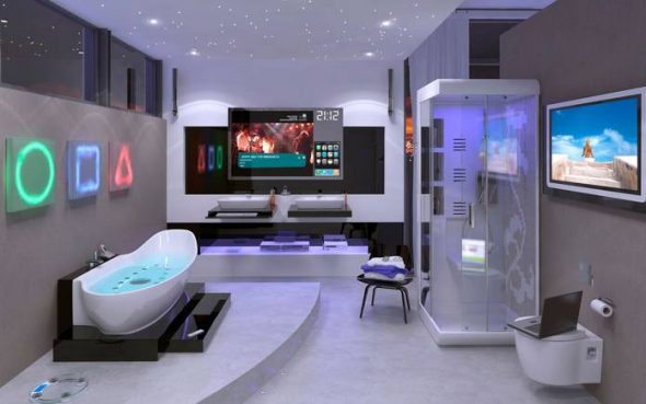 Salle de bain chic pour personnes progressistes