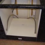 Gabinete para placa e forno integrado
