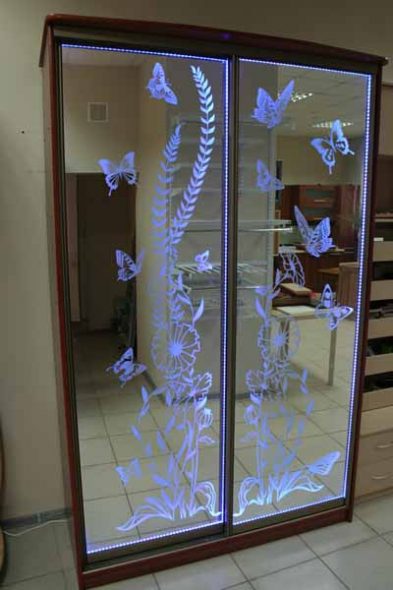 Armoire avec rétro-éclairage