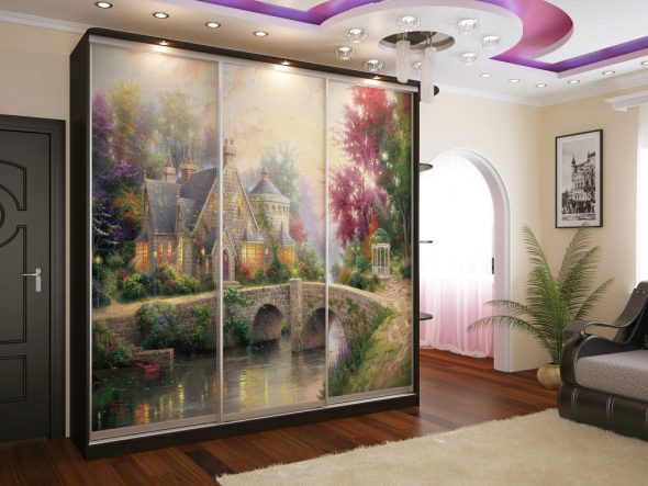 Armoire coulissante avec impression photo
