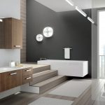 Salle de bain de style moderne hi-tech