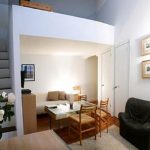 Chambre 2 et salon sur 1 étage dans un petit appartement