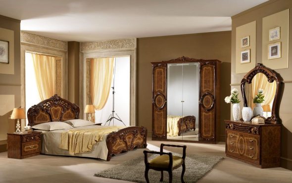 Chambre Pamela Couleur Noyer
