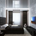 Chambre Waves dans un style high-tech