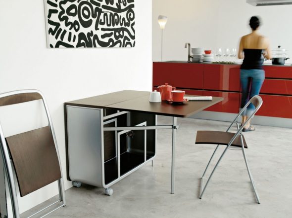 Armoire à roulettes pour cuisine de style moderne