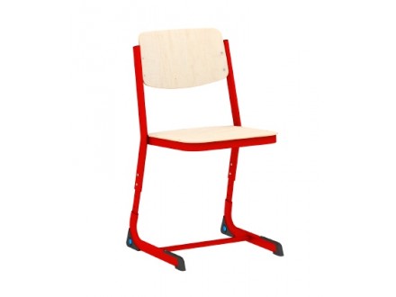 La chaise est à l'étudiant