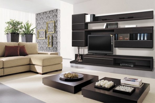 Meubles de salon sombre