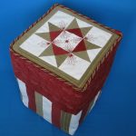 housse de tabouret en tissu