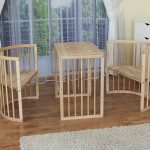 Mobilier en bois confortable pour les enfants