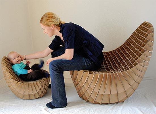 Chaises confortables en carton pour enfants et adultes