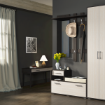 Version confortable et fonctionnelle du mobilier dans le couloir