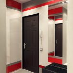 Option concevoir un petit couloir dans un style moderne.
