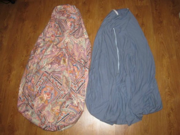 Partie intérieure et extérieure du sac de la chaise
