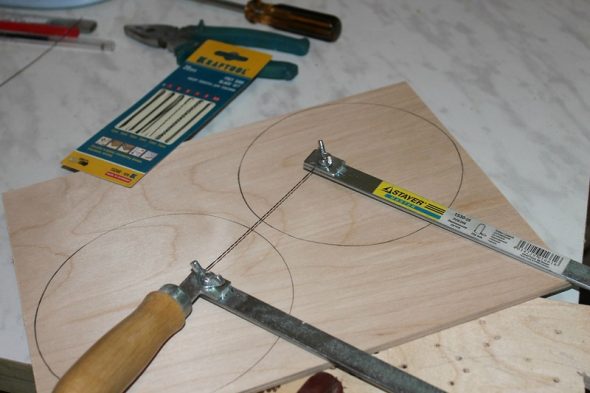 Couper un cercle en contreplaqué