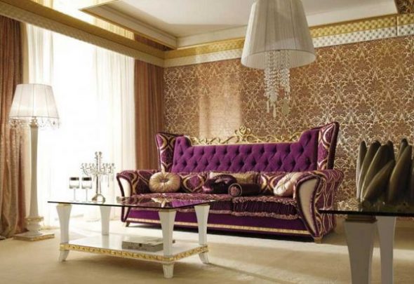 Salon classique d'or