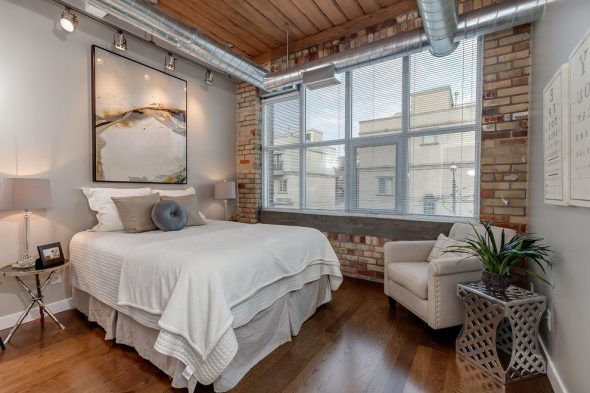 Style industriel dans la chambre