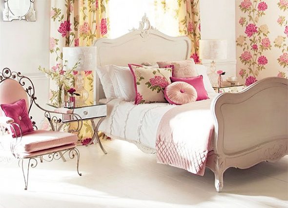 Chambre blanche en style campagnard