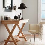 Table de maquillage en bois