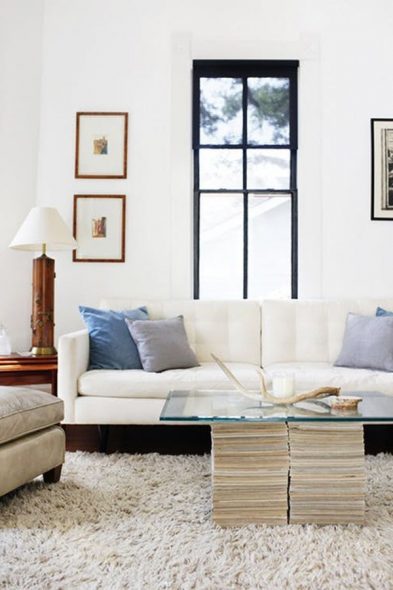 Table basse en verre
